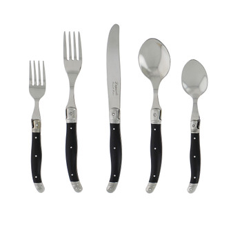 Laguiole 20-Piece French Black Flatware Set, Service for 4