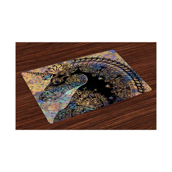 Unicorn Place Mats, Set of 4