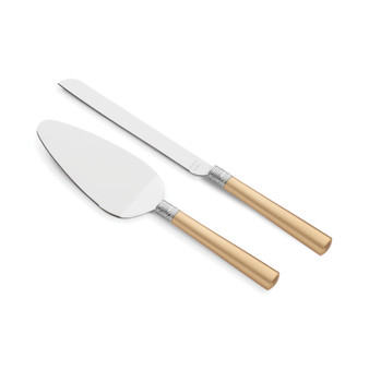 With Love Gold Cake Knife and Server