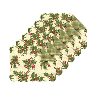 Holly Placemat, Set of 6