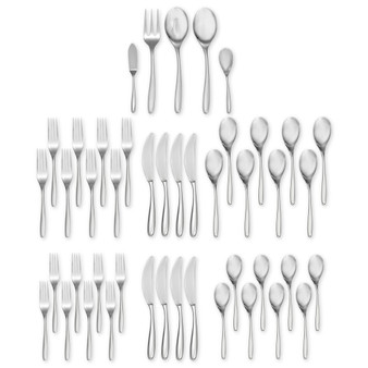 45-Pc. Bend Flatware Set, Service for 8