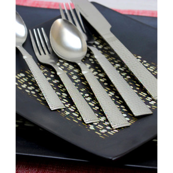 Prato 65 Piece Flatware Set with Wire Caddy