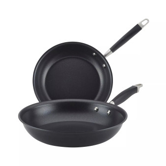 Advanced Home Hard-Anodized Nonstick Skillet Set, 2 Piece