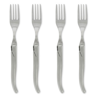 Laguiole Connoisseur Stainless Steel Steak Forks, Set of 4