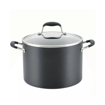 Advanced Home Hard-Anodized Nonstick 10-Qt. Wide Stockpot