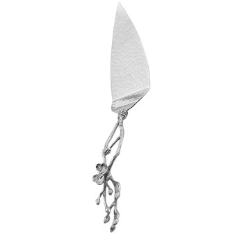 White Orchid Cake Server