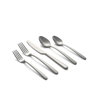 Conga Hammered Mirror 20-Piece Flatware Set, Service for 4