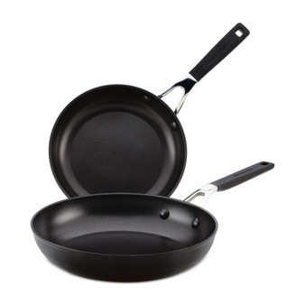 Hard Anodized 2 Piece Nonstick Frying Pan Set
