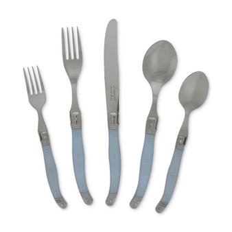 Laguiole 20-Piece Ice Blue Flatware Set, Service for 4