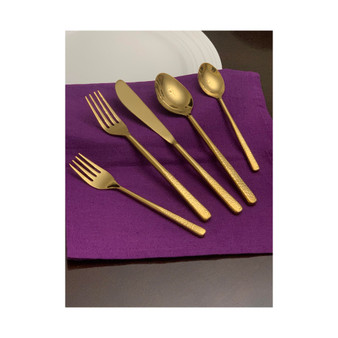 20 Piece Gold Flatware Set, Service for 4