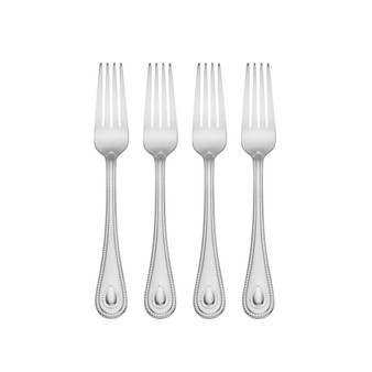 French Perle Dinner Forks, Set of 4