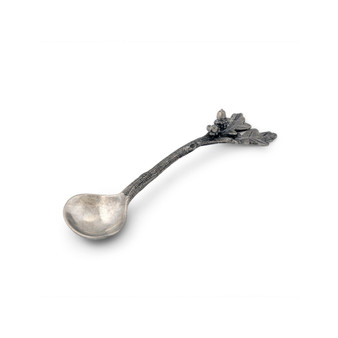 Small Solid Pewter Acorn Ladle, Sauce, Serving Spoon