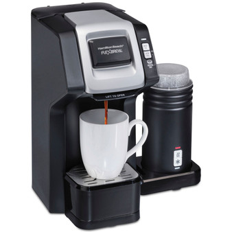 FlexBrew Dual Single Cup Coffee Maker with Milk Frother