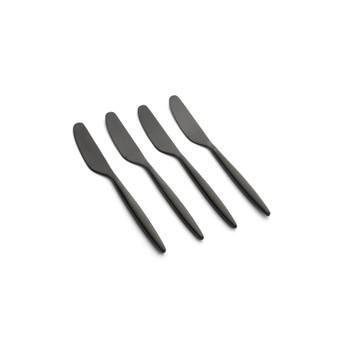 Gaze Black Satin Spreaders Set, 4 Piece