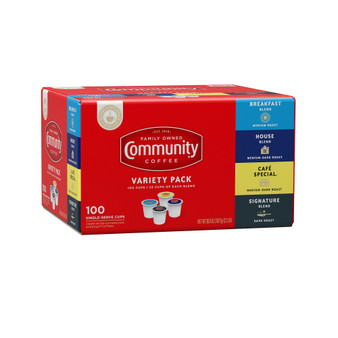 Variety Pack, Medium to Dark Roast Single Serve Pods, Keurig K-Cup Brewer Compatible, Pack of 100