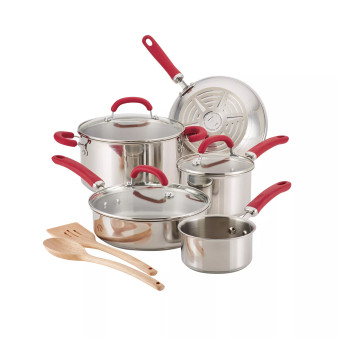 Create Delicious Stainless Steel 10-Pc. Cookware Set