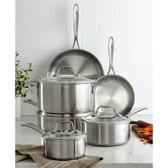 Zwilling Spirit 10-Piece Polished Stainless Steel Cookware Set