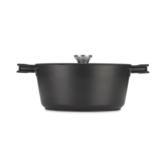 Noir 7-Qt. Cast Aluminum Nonstick Dutch Oven with Glass Lid