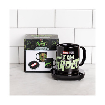 Marvel "I Am Groot" Mug Warmer with Mug – Keeps Your Favorite Beverage Warm - Auto Shut On/Off