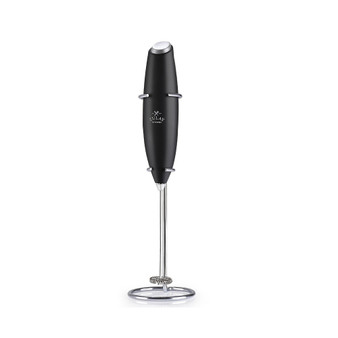 Milk Boss Milk Frother With Stand Black