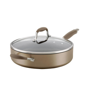 Advanced Home Hard-Anodized Nonstick 5-Qt. Sauté Pan with Helper Handle