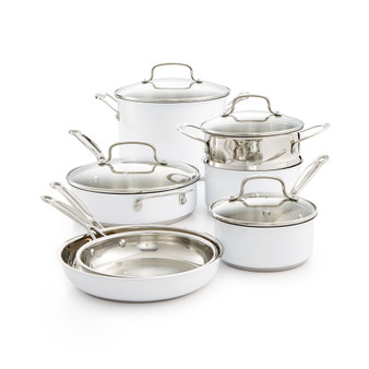 Chef's Classic Stainless Steel Color Series 11-Pc. Cookware Set