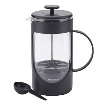 Coffee Unbreakable 40oz Plastic French Press with Lock and Toss™ Filter