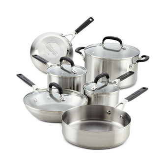 Stainless Steel 10 Piece Cookware Set