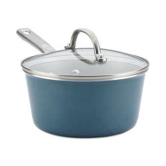Porcelain Enamel 3-Qt. Non-Stick Saucepan & Lid