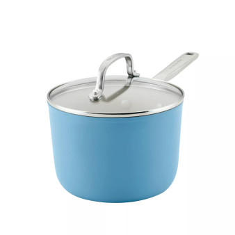 Hard Anodized Ceramic Nonstick 3 Quart Saucepan
