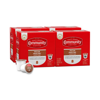 Pecan Praline Medium Roast Single Serve Pods, Keurig K-Cup Brewer Compatible, 72 Ct
