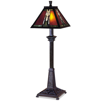 Amber Monarch Buffet Table Lamp