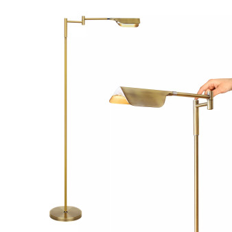 Leaf LED Modern Pharmacy Floor Lamp with Adjustable Neck