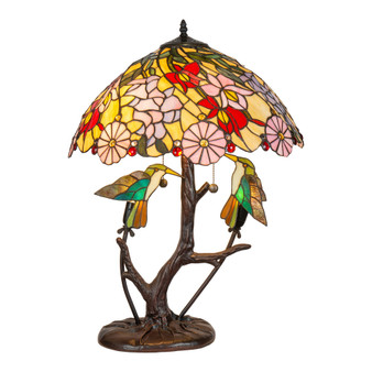 Perched Hummingbirds Table Lamp