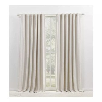 Sallie Blackout Back Tab Rod Pocket Curtain Panel Collection