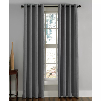 Lenox 50" x 63" Crushed Texture Curtain Panel