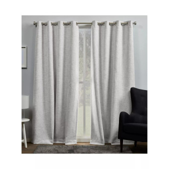 Curtains Burke Blackout Grommet Top Curtain Panel Pair, 52" x 96", Set of 2