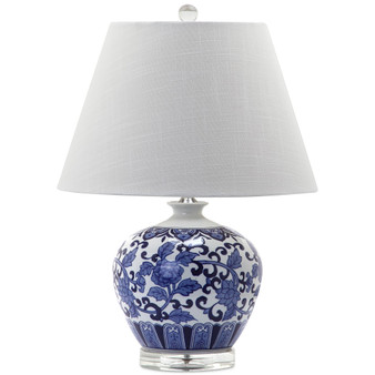 Rose Pattern Round Table Lamp
