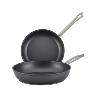 Accolade Forged Hard-Anodized Nonstick Frying Pan Set, 2-Piece, Moonstone