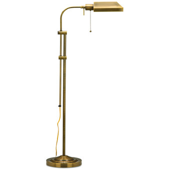 Antique Bronze Pharmacy Floor Lamp with Adjustable Pole