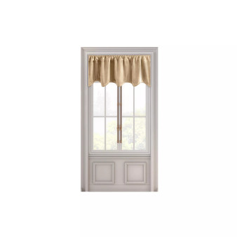 Premium Velvet Scalloped Valance Curtain 50"W x 17"L