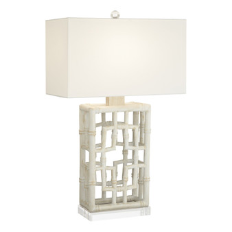Resin Bamboo Natural Finish Table Lamp