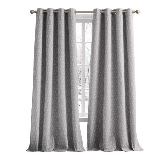 Outdoor River Diamond Grommet Blackout Set, 2 Panels Collection