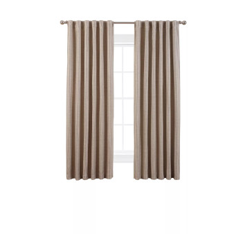 Robin Thermal Woven Room Darkening Back Tab Window Curtain Panel Set, 52" x 84"