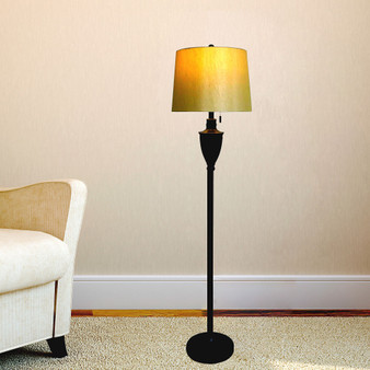 1589BZ 61" Classic Urn Metal Floor Lamp