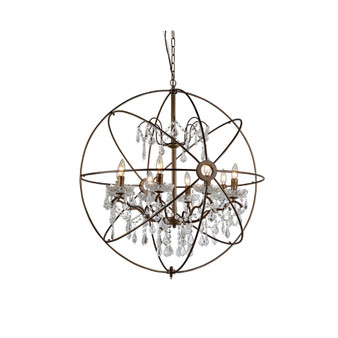 Edwards 26" 6-Light Indoor Chandelier with Light Kit
