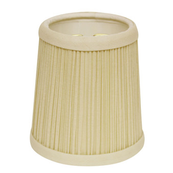 Cloth&Wire Slant Hardback Chandelier Lampshade with Flame Clip