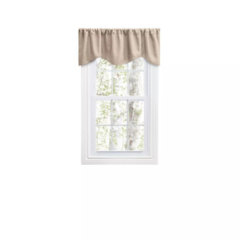 Grand Pointe Rod Pocket M-Shaped Curtain Valance 54"W x 17"L