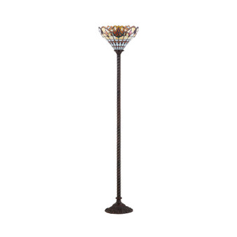 Davis Tiffany- Torchiere Led Floor Lamp