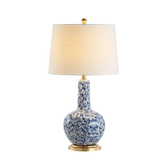 Chinois Ceramic and Iron Classic Cottage LED Table Lamp